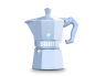 Preview: Bialetti Moka Exclusive ALU hellblau Espressokocher 3 Tassen
