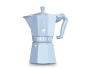 Preview: Bialetti Moka Exclusive ALU Hellblau Espressokocher 6 Tassen