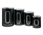 Preview: JOEs 4er Set Edelstahl Kaffeebohnen Dosen