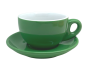 Preview: Nuova Point Milchkaffee Tasse PALERMO grün 290ml