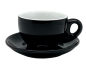 Preview: Nuova Point Latte Tasse PALERMO schwarz (260ml)