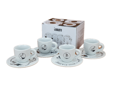 Bialetti 4er Caffe Tasse Set Alfonso