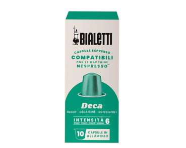Bialetti Caffe Dacaffeinato Nespresso Kapsel 10 Stück