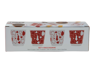 Bialetti Cuore Bicchierini Geschenkbox