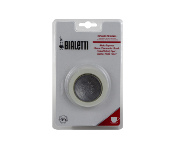 Bialetti ALU 2 Tassen Dichtungs Set (Original) Filterplatte und Dichtungsringe