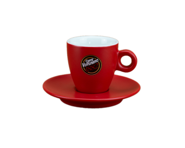 Vergnano Espresso Tasse matt rot