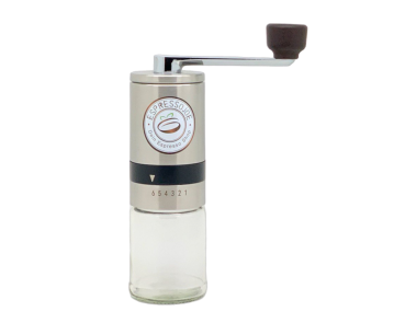 JOEs Edelstahl-Glas Kaffeemühle