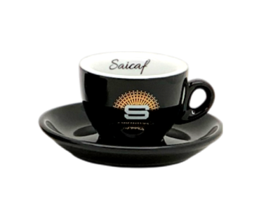 Saicaf Espresso Tasse schwarz Il Caffe
