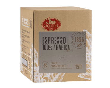 Saquella 100% Arabica Cialde 150 Stück