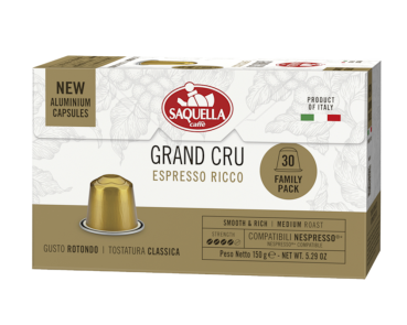 Saquella Caffe Gran Cru Espresso Ricco Nespresso Kapseln