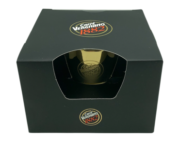Vergnano goldene Espressotasse Geschenkbox