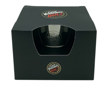 Preview: Vergnano Espressotasse silber Geschenkbox