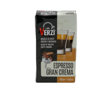 Caffe Verzi Gran Crema Espresso 250g gemahlen für Herdkocher