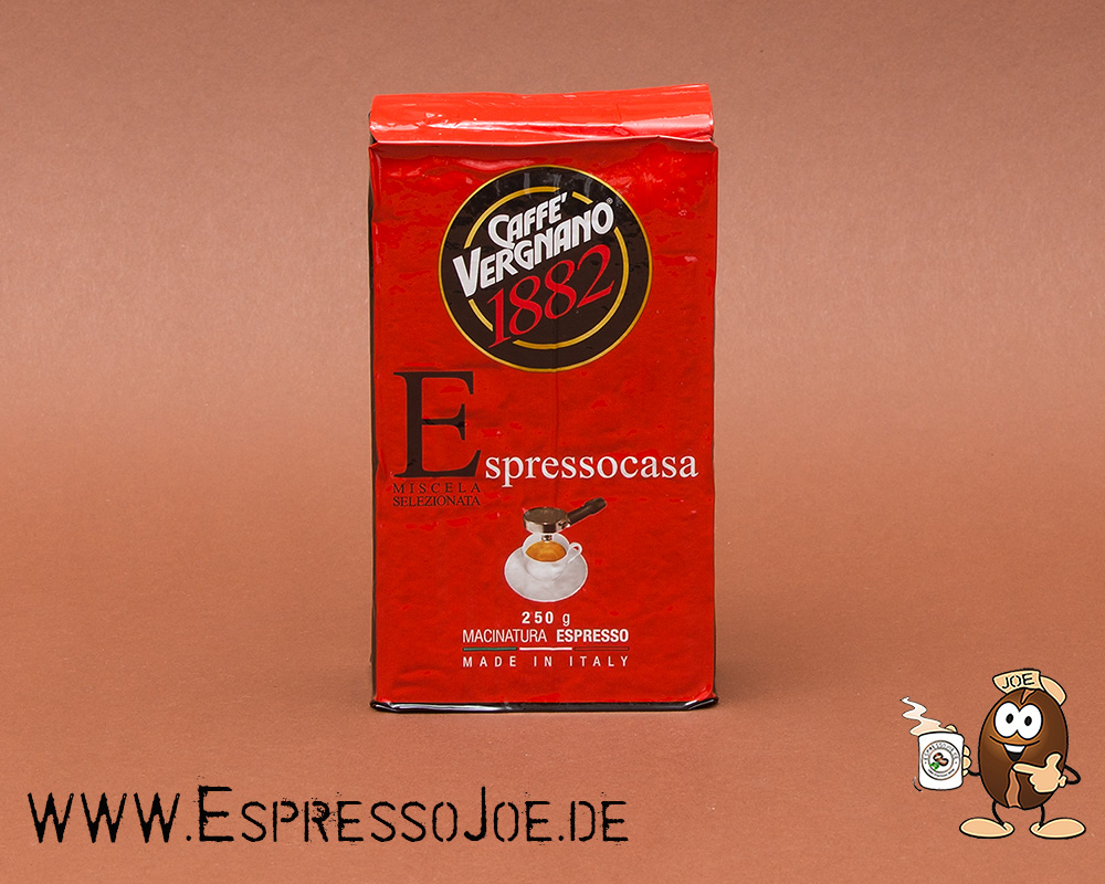 aus den Hause Vergnano, fein gemahlener Casa, 250 gr