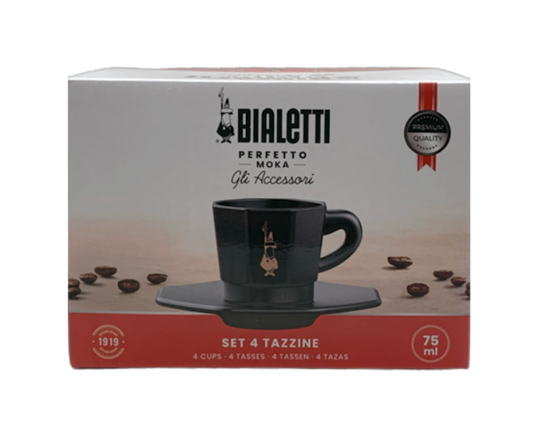 Bialetti achteckige Espresso Tassen Geschenkbox