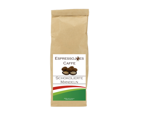 EspressoJOEs Caffe schokolierte Mandeln mit Kakao