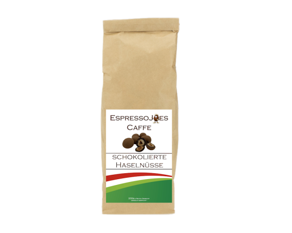 EspressoJOEs Caffe schokolierte Haselnüsse mit Kakao