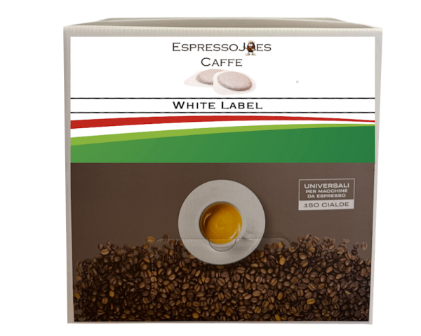 EspressoJOEs Caffe White Label Pads Box 150 Stück