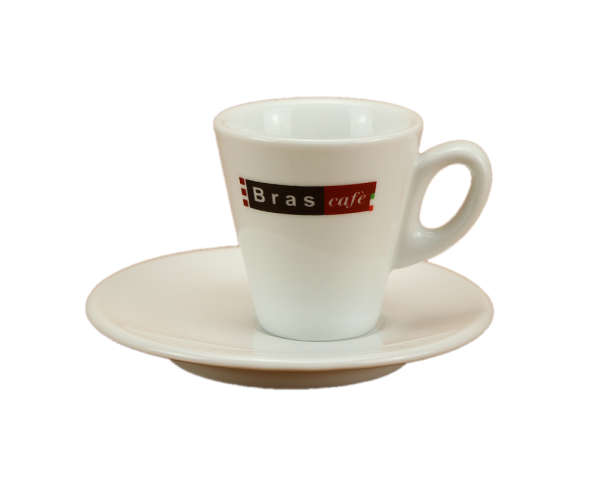 Bras Cafè moderne Espresso Tasse mit Untertasse