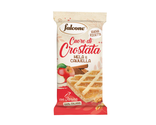 Crostata Mürbeteigschnitte mit Apfe und Zimt