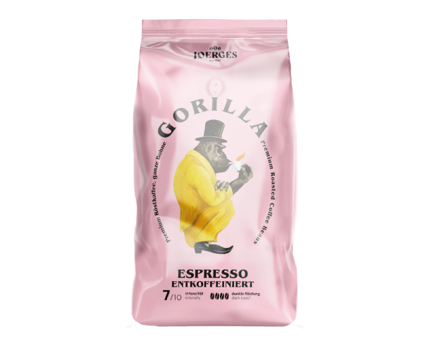 Gorilla Espresso Entkoffeiniert 1kg Bohnen