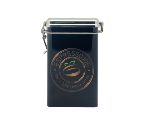 JOEs schwarze Aroma Dose mit Bügelverschluss 250g