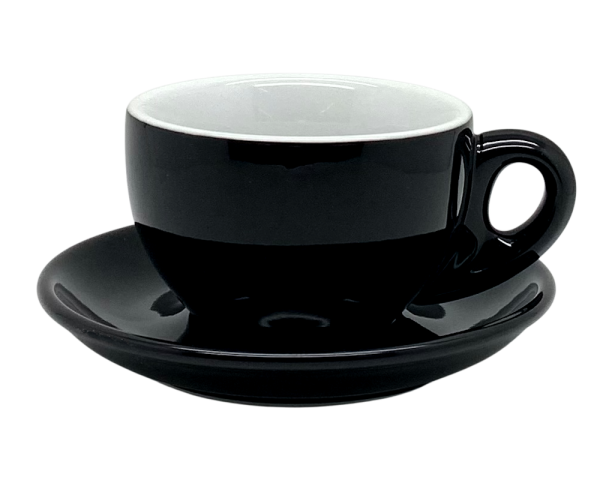 Nuova Point Latte Tasse PALERMO schwarz (260ml)