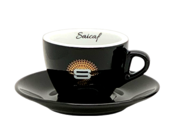 Saicaf Il Caffe Cappuccino Tasse schwarz