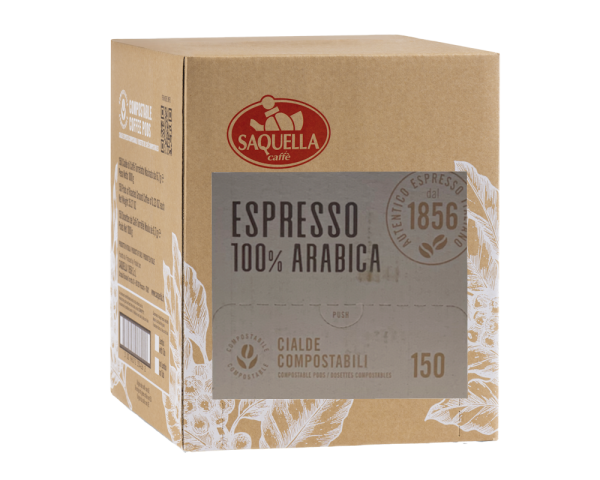 Saquella 100% Arabica Cialde 150 Stück