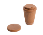 Kaffeeform WEDUCER Cup Nutmeg 300ml Kaffeebecher to go mit Doppeldeckel
